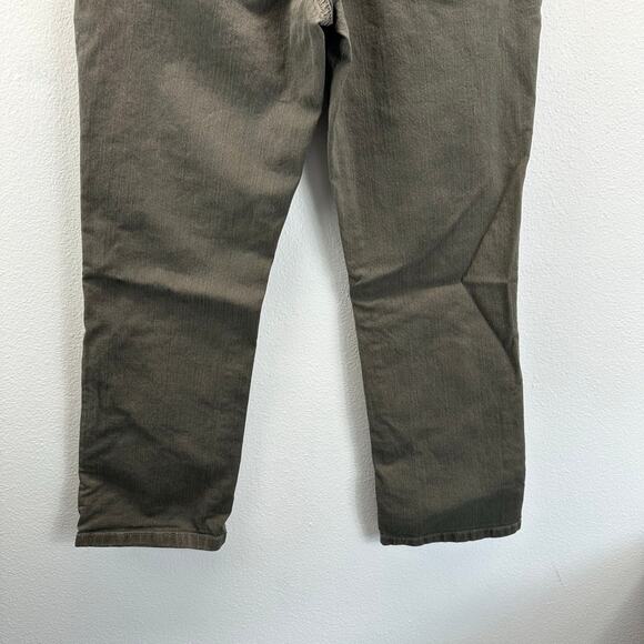 Anthropologie Pilcro Olive Green Pants Jeans with Suspender Buttons 29 Straight - Picture 3 of 14